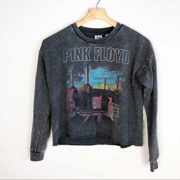 Junk Food Pink Floyd Cropped Sweatshirt Size XS - Picture 1 of 9